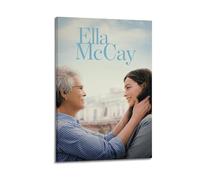 WELLPOSTER Ella McCay - Póster estético de Game Movie, arte de pared vintage para sala de estar, 20 x 30 cm, estilo marco