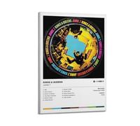 WELLPOSTER Jamie T - Póster de Kings & Queens, álbum de estrellas musicales, impresión en lienzo, arte de pared vintage para sala de estar de niñas, 60 x 90 cm, estilo marco