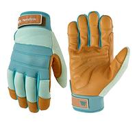 WELLS LAMONT HydraHyde 3250 - Guantes híbridos de trabajo y jardinería de piel resistentes al agua para mujer, talla S