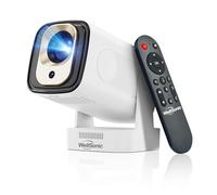 Wellsonic Mini proyector, con WiFi 6 y Bluetooth 5.4, proyector portátil, soporte local 1080p 4K, Android 11, 260 lúmenes ANSI, altavoces de 5 W, control de voz, enfoque automático, proyector al aire