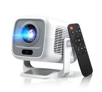 WellSonic Proyector inteligente nativo de 1080p y 260Ansi, mini proyector con WiFi y Bluetooth, Keystone automático y enfoque eléctrico, altavoz de 5 W, proyector portátil de soporte 4K para