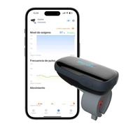 Wellue OxyLink Pulsioxímetro, Medidor de Saturación de Oxígeno para Dedo con Bluetooth, Oxímetro Recargable, con App Gratuita así como Alarma Acústica y Vibratoria, Autonomía de Batería 12-14 Horas.