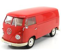 WELLY 1/18 FURGONETA VOLKSWAGEN T1 VAN 1963 ROJO MODELO ESTÁTICO DIECAST