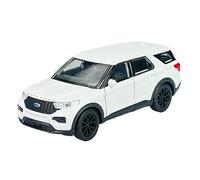 Welly 2023 Ford Explorer - Modelo de metal para Ford Explorer, aprox. 1/34-1/39, color blanco
