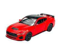 Welly 2024 Ford Mustang GT Rojo aprox. 1/34-1/39 Modelo de metal para coche Die Cast Nuevo en caja