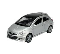 Welly 42363 - Modelo de coche compatible con Opel Corsa OPC D plata 3 puertas aprox. 1/34 - 1/39 modelo de metal