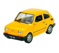 Welly 42372 - Modelo de coche compatible con Fiat 126, color amarillo