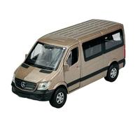 Welly 43731 - Modelo de coche compatible con Mercedes-Benz Sprinter Traveliner Gold ca 1/34 - 1/39 Metal Modelo Auto Die Cast Nuevo en caja