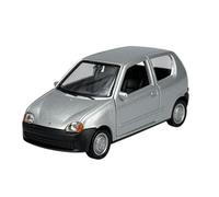 Welly 43855 - Modelo de coche compatible con Fiat Seicento plata ca 1/34-1/39 modelo de metal para coche