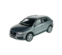 Welly A-U-D-I Q3 8U Gris SUV A partir de 2011 ca 1/34-1/39 Metal Modelo Coche El Cast Nuevo en caja