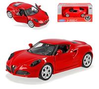Welly Alfa Romeo 4C Coupe Rojo a partir de 2014 ca 1/43 1/36-1/46 Modelo Coche