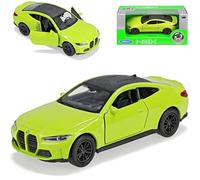 Welly B*M*W 4er G22 M4 Coupe Verde Amarillo A partir de 2020 ca 1/43 1/36-1/46 Modelo Coche