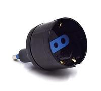 Welly Enjoy It - Adaptador de Enchufe con Enchufe Italiano 16A, Color Negro
