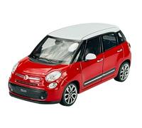 Welly FIAT 500L Rojo con techo blanco AB 2012 1/24 1:24 Modelo de metal para coche Die Cast Nuevo en caja