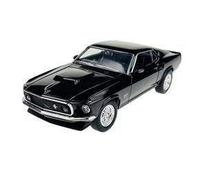 Welly Ford Mustang Boss 429 Coupé Negro Tipo I 3ª Generación 1969 1/24 Modelo de Coche de Metal Die-Cast Nuevo en Caja