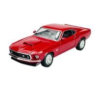 Welly Ford Mustang Boss 429 Coupe Rojo Tipo I 3ª Generación 1969 1/24 Metal Die Cast Nuevo en caja