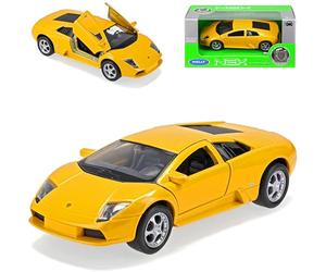 Welly Lamborgihini Murcielago Coupe - Modelo de coche (2001 - 2010, aprox. 1/43 1/36-1/46), color amarillo