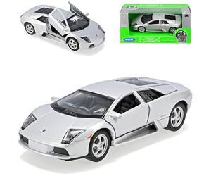 Welly Lamborgihini Murcielago Coupe Plata 2001-2010 ca 1/43 1/36-1/46 Modelo Coche