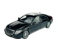 Welly Mercedes-Benz Clase S W222 Negro Sedán A partir de 2013 1/24 Metal Modelo Coche El Cast Nuevo en caja