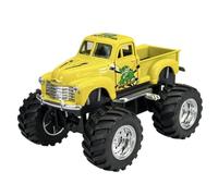 Welly Modelo Coche Compatible con 1953 Chevrolet 3100 Pick Up Amarillo Monster Truck Big Wheel ca 1/34-1/39 Metal Modelo Coche Die Cast Nuevo en Caja