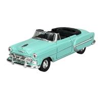 Welly Modelo Coche Compatible con 1953 Chevrolet Bel Air Cabrio Abierto Azul 1/34-1/39 Modelo Metal Coche El Cast Nuevo en Caja
