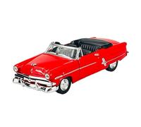 Welly Modelo Coche Compatible con 1953 Ford Crestline Sunliner Abierto Rojo Aprox. 1/34-1/39 Modelo Metal Auto Die Cast Nuevo en Caja