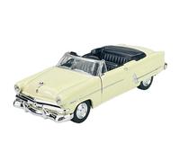 Welly Modelo Coche Compatible con 1953 Ford Crestline Sunliner Abierto Rojo Aprox. 1/34-1/39 Modelo Metal Auto Die Cast Nuevo en Caja