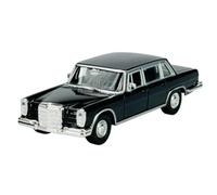 Welly Modelo Coche Compatible con 1963 Mercedes-Benz 600 W100 Negro ca 1/34 - 1/39 Metal Modelo Coche Die Cast Nuevo en Caja