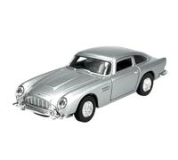Welly Modelo Coche Compatible con 1964 Aston Martin DB5 Plata ca 1/34-1/39 Metal Die Cast Nuevo en Caja 43783