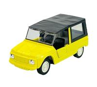 Welly Modelo Coche Compatible con 1968 Citroen Mehari Amarillo ca 1/34-1/39 Modelo Metal Coche El Cast Nuevo en Caja