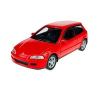 Welly Modelo Coche Compatible con 1982 Honda Civic V Rojo ca 1/34-1/39 Modelo Metal Coche Die Cast Nuevo en Caja