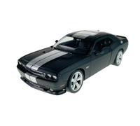 Welly Modelo Coche Compatible con 2012 Dodge Challenger SRT Negro Mate 1/24 1:24 Modelo Metal Coche El Cast Nuevo en Caja