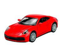 Welly Modelo Coche Compatible con 2019 Porsche 911 992 4S Coupe Rojo ca 1/34-1/39 Metal Modelo Coche Die Cast Nuevo en Caja