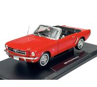 Welly Modelo Coche Compatible con '64 1/2 Ford Mustang Open Top Rojo 1/18 1:18 Modelo Metal Coche Die Cast Nuevo en Caja 12519