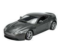 Welly Modelo Coche Compatible con Aston Martin V12 Vantage 2010 Plata 1/24 1:24 Modelo Metal Coche Die Cast Nuevo en Caja 24017