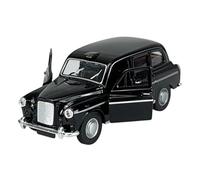Welly Modelo Coche Compatible con Austin FX4 London Taxi Negro ca 1/34-1/39 Modelo Metal Coche Die Cast Nuevo en Caja