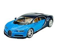 Welly Modelo Coche Compatible con Bugatti Chiron Coupe Azul 2016 ca 1/24 1:24 Modelo Metal Coche Die Cast Nuevo en Caja