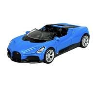 Welly Modelo Coche Compatible con Bugatti W16 Mistral Azul ca 1/34-1/39 Modelo Metal Auto Die Cast Nuevo en Caja