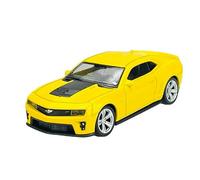 Welly Modelo Coche Compatible con Chevrolet Camaro ZL1 Amarillo ca 1/43-1/49 Modelo Metal Coche Die Cast Nuevo en Caja