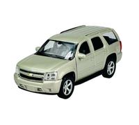 Welly Modelo Coche Compatible con Chevrolet Chevy Tahoe GMT921 SUV 3ª Generación Plata 2006-2013 1/34-1/39 Metal Modelo Coche Die Cast Nuevo en Caja 43607
