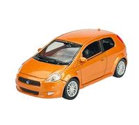 Welly Modelo Coche Compatible con Fiat Grande Punto Naranja 1/43-1/49 Modelo Metal Auto Die Cast Nuevo en Caja 44006