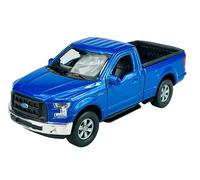 Welly Modelo Coche Compatible con Ford F150 F-150 Pick-Up Azul 13ª Generación A partir de 2014 CA 1/34-1/39 Modelo Metal Auto Die Cast Nuevo en Caja
