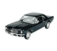 Welly Modelo Coche Compatible con Ford Mustang Coupe 1/2 Negro 1964 ca 1/24 1:24 Modelo Metal Coche Die Cast Nuevo en Caja
