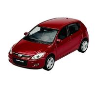 Welly Modelo Coche Compatible con Hyundai i30 Rojo 5 Puertas FD 2007-2012 ca 1/34-1/39 Modelo Metal Modelo Coche Die Cast Nuevo en Caja 43610