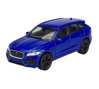 Welly Modelo Coche Compatible con Jaguar F-Pace X761 SUV Azul A partir de 2016 ca 1/34-1/39 Modelo Metal Coche Die Cast Nuevo en Caja