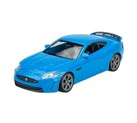 Welly Modelo Coche Compatible con Jaguar XKR-S X150 Coupe Azul 2006-2014 1/43-1/49 Modelo Metal Coche Die Cast Nuevo en Caja