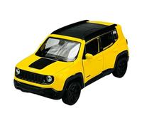 Welly Modelo Coche Compatible con Jeep Renegade Trailhawk 2017 Amarillo ca 1/34-1/39 Modelo Metal Coche Die Cast Nuevo en Caja