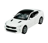 Welly Modelo Coche Compatible con KIA Stinger Sedan Blanco A partir de 2017 ca 1/34-1/39 Modelo Metal Auto Die Cast Nuevo en Caja