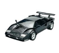 Welly Modelo Coche Compatible con Lamborghini Countach LP 500 S Negro 1/24 1:24 Metal Die Cast Nuevo en Caja 24112
