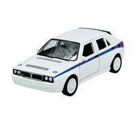 Welly Modelo Coche Compatible con Lancia Delta HF Integrale Evoluzione Blanco ca 1/34-1/39 Metal Modelo Coche Die Cast Nuevo en Caja